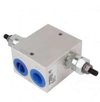 Overflow cross valve 30-100 bar 1/2 "